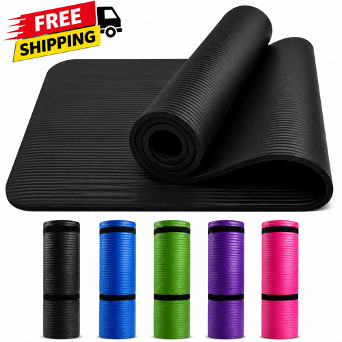 Yoga mat 10mm thick - 10mm, non