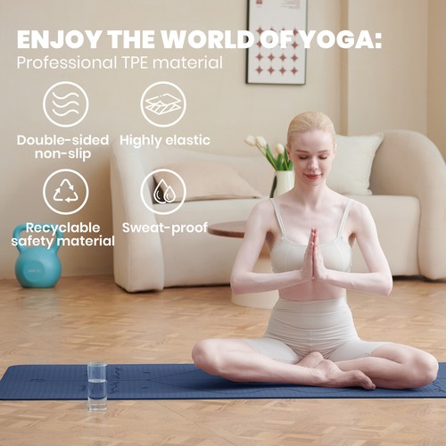 Yoga mat non - mat, gymnastic