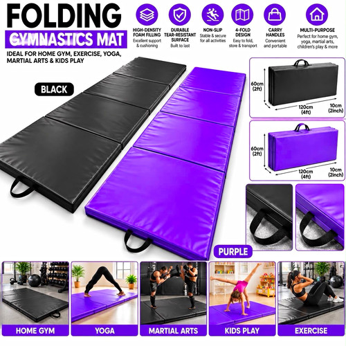 Gymnastics mat 120x60x10cm - gymnastics,